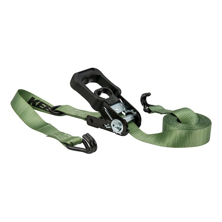 Keeper Keeper 1.25 in. W X 12 ft. L Green Ratchet Tie Down Strap 1000 lb 1 pk A47211